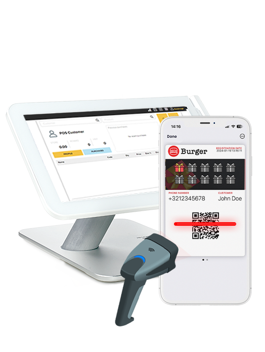 Digital validation with POS scanner.