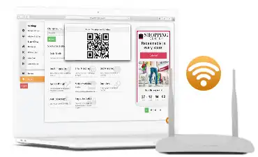 Digital Coupon URL added to your WIFI network.