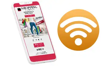 Smartphone conectado à rede Wi-Fi abre automaticamente um Cupom Digital.